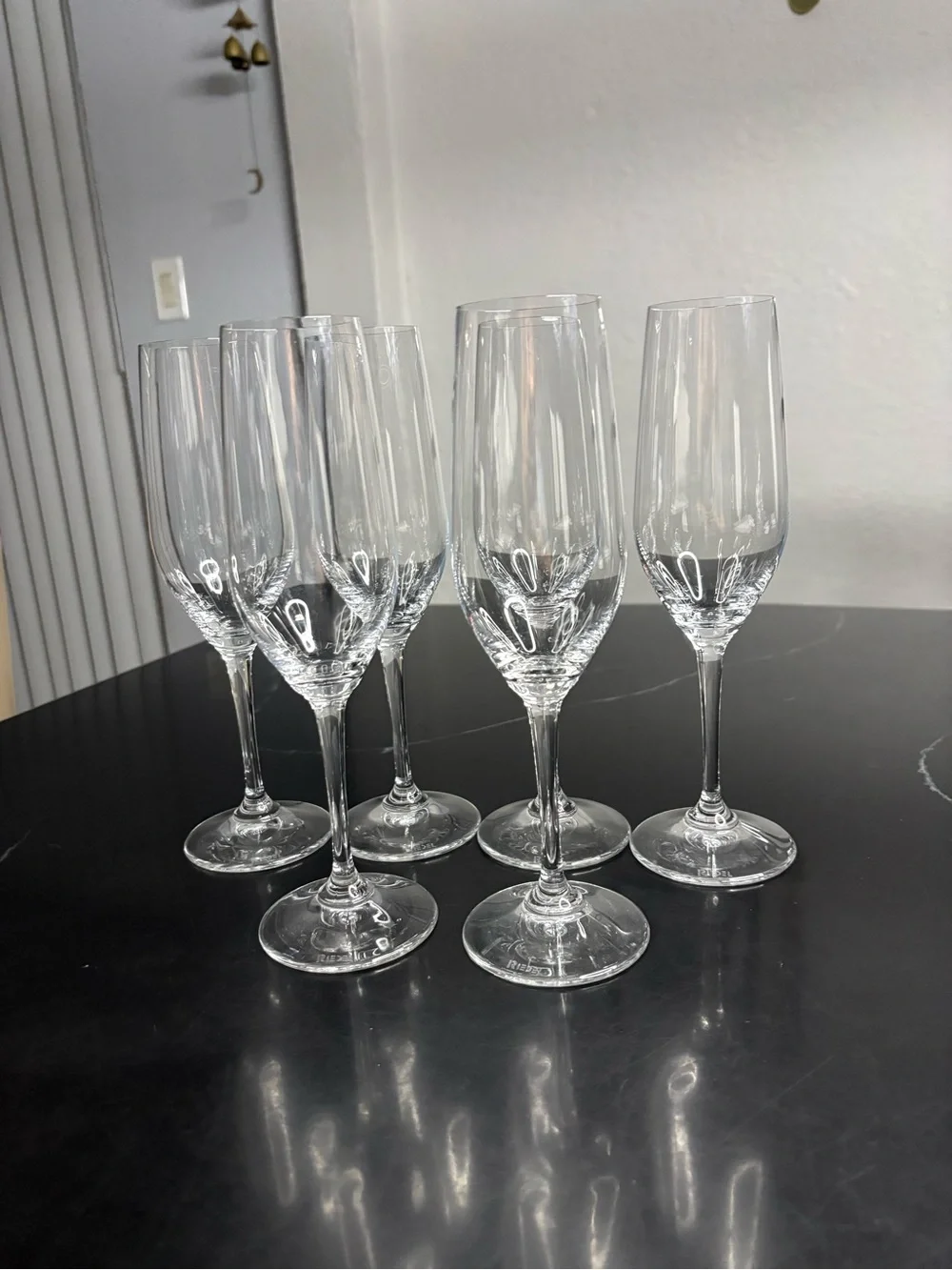Riedel Vivant Crystal Champagne Flutes